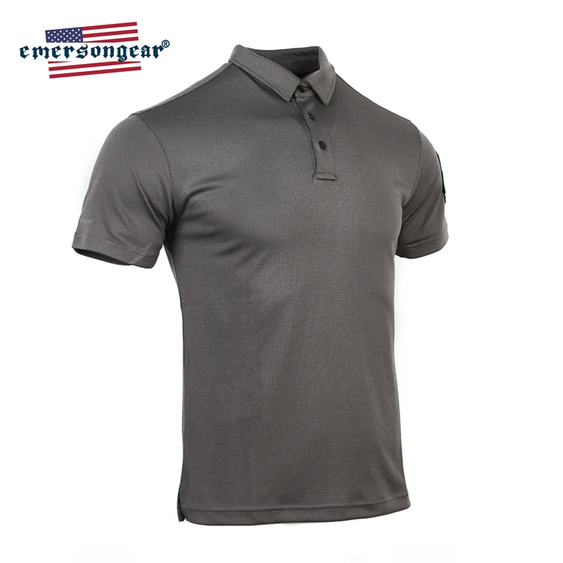 Emersongear Polo táctico secado rápido – Azul para senderismo y caza - imagen 2