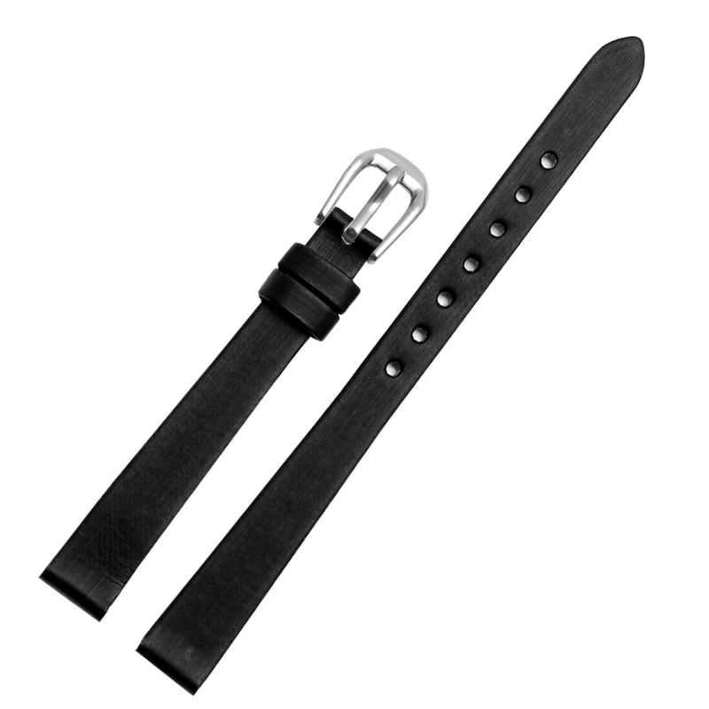 For fossil Child Women Watchbands small wristband 6mm 8mm 10m 12mm Watch Strap with stainless steel buckle Black purple Red