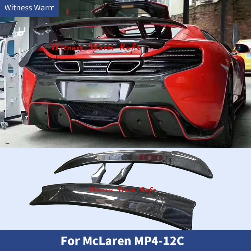 for Mclaren Mp4-12c 650s Mc Carbon Fiber /frp Front Rear Bumper Lip Diffuser Splitter Air Knife Side Skirts Rear Spoiler Bodykit