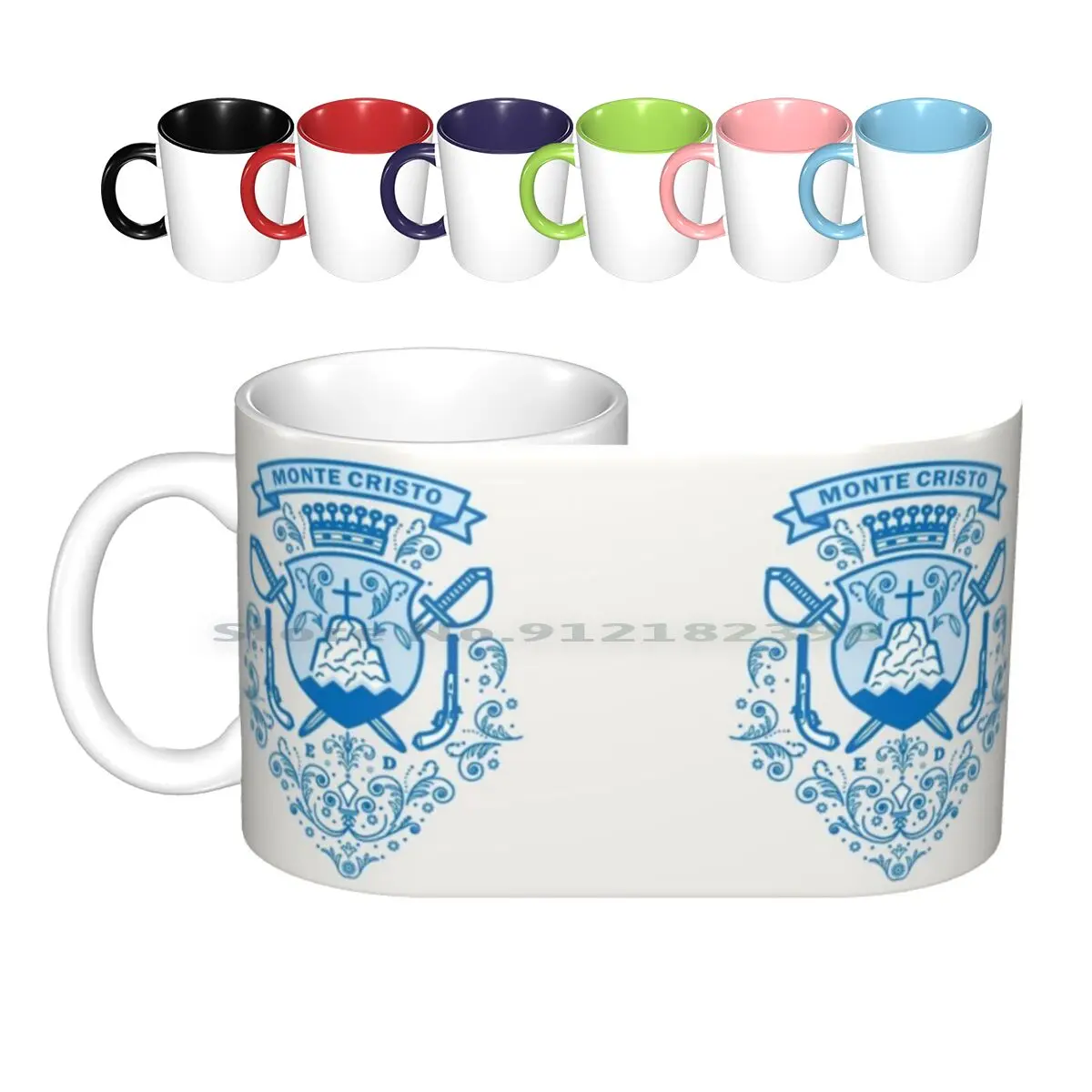 Count Of Monte Cristo Ceramic Mugs Coffee Cups Milk Tea Mug Novel Edmund Dantes Count Of Monte Cristo Alexander Dumas Seal Coat