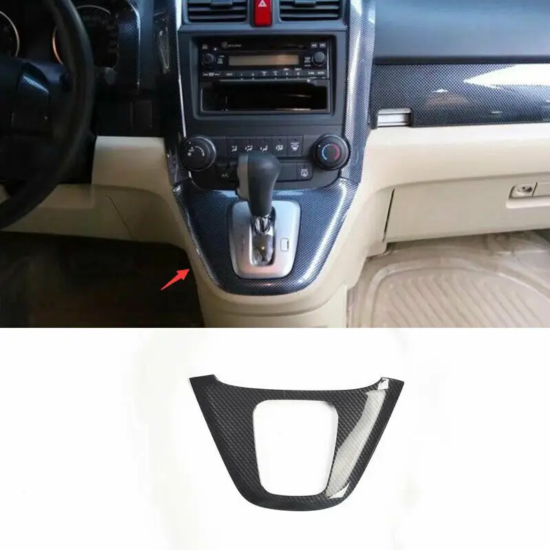 

Для Honda CR-V CRV 2007-2011 центральная консоль из углеродного волокна, рама переключения передач, отделка, модификация автомобиля, автозапчасти