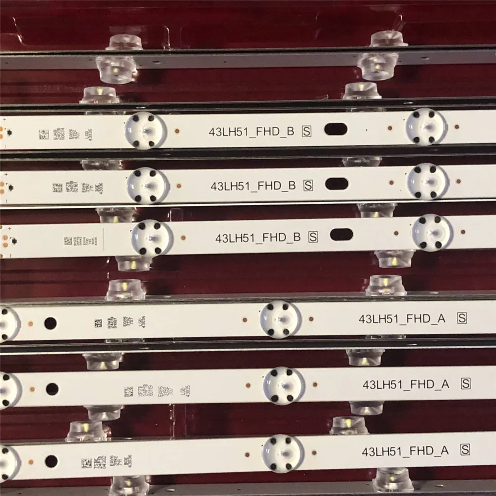 5 комплектов светодиодной ленты подсветки для 43LH510V 43LH513V 43LH520V 43LH570V 43LH590V 43LH5100 43LH51_FHD_B A LF51_FHD_A WICOP_FHD 43INCH