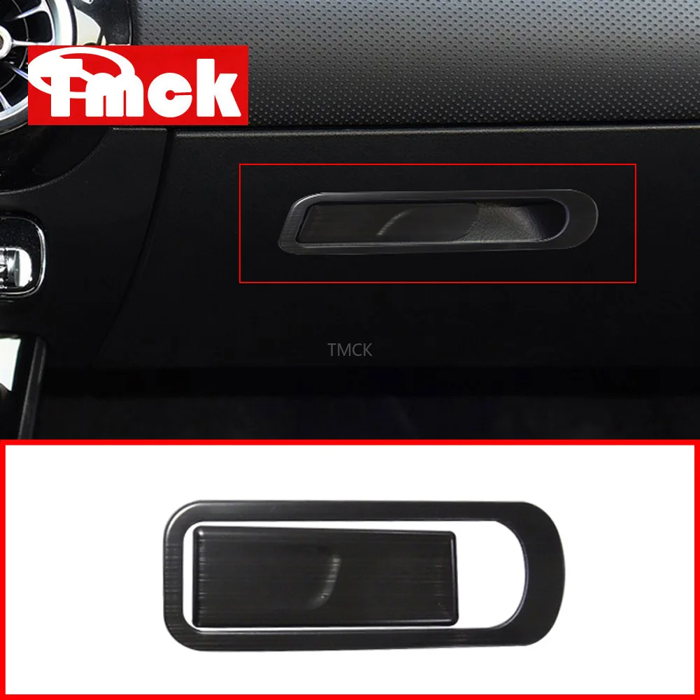 For Mercedes Benz A Class W177 V177 A180 A200 A220 A250 2019-2021+ Car Accessories Copilot Glove Box Switch Cover Trim Sticker