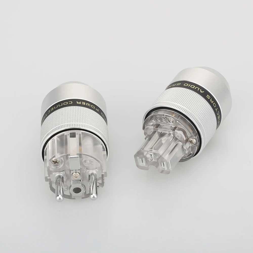 Pair Audiocrast, алюминиевое родиевое покрытие, EU Schuko, штепсельная Вилка питания + IEC, штепсельная вилка
