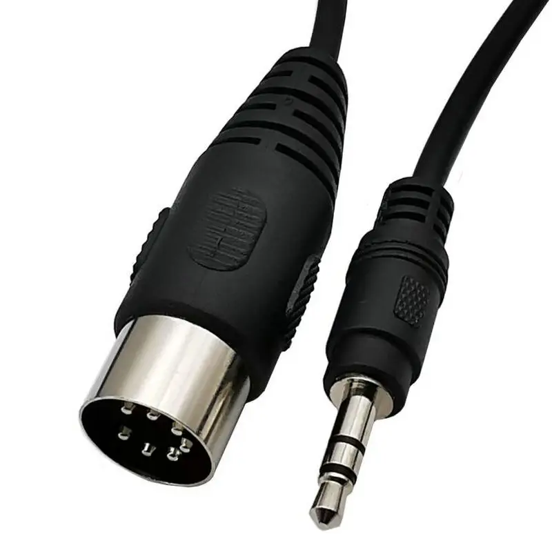 3.5mm Stereo Jack Audio Cable Din 7 Pin MIDI Male Plug High Quality for TV computer phone