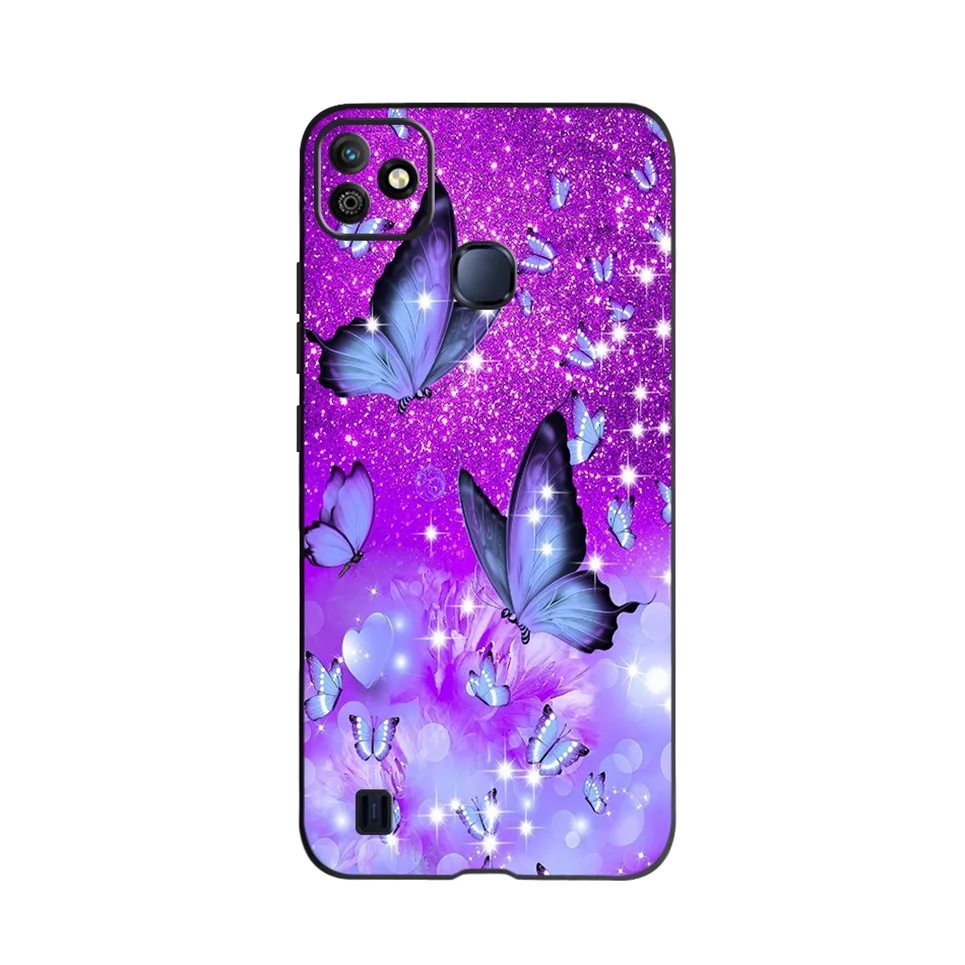 حافظة سوداء ناعمة لهاتف انفينيكس سمارت HD 2021 حافظة ظهر لافندر اللوحة Phoen المصد الواقي انفينيكس سمارت HD X612 كابا #3