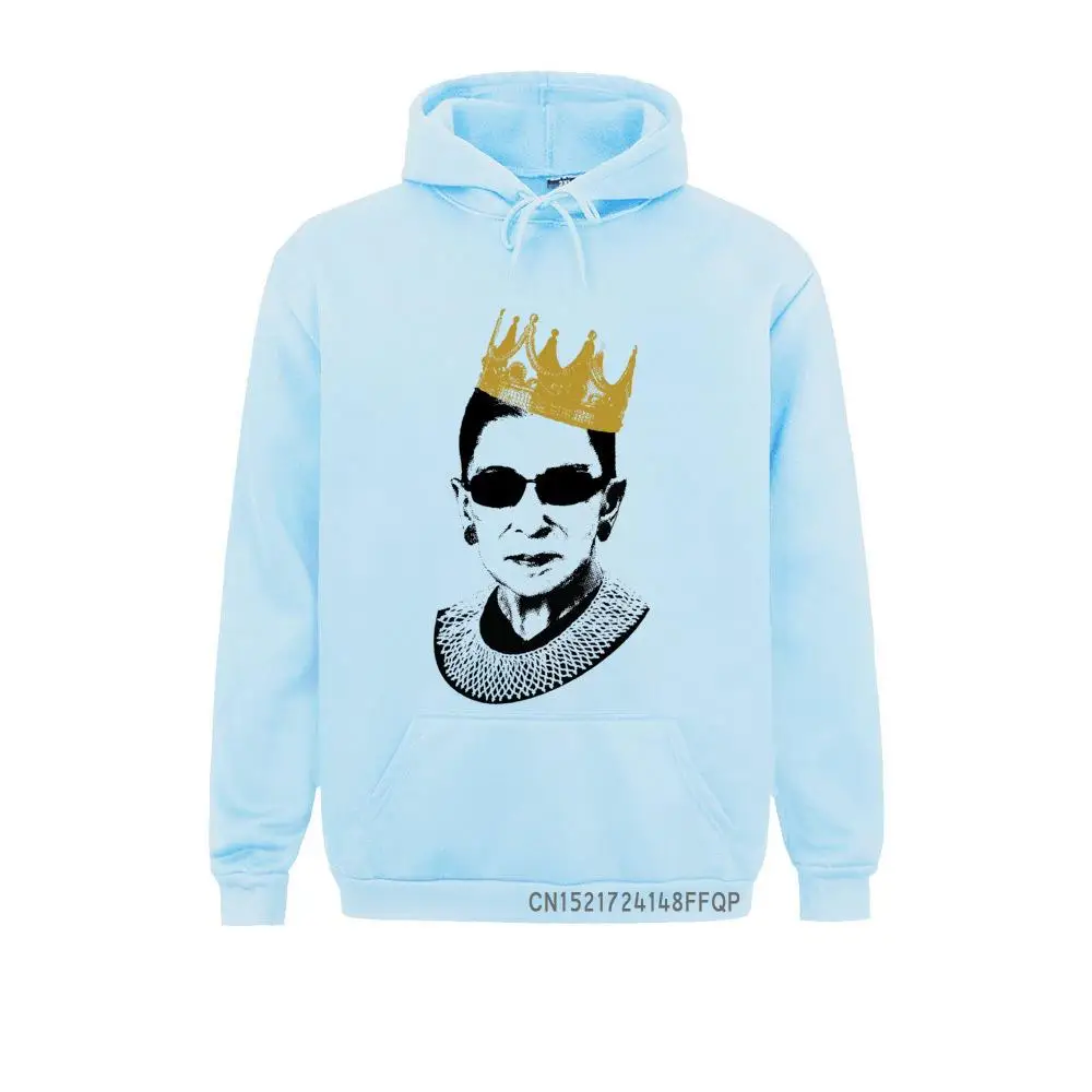 Men Hoodies Pullover Adult Notorious RBG Ruth Bader Ginsburg Crown Ink Art Your Sweatshirts Guys Graphic Coat