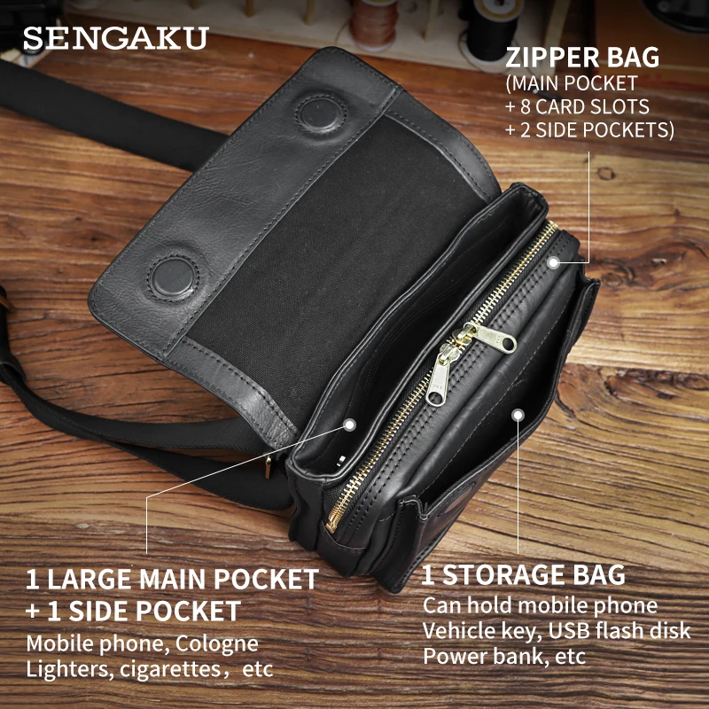 Bolsa de peito crossbody de couro genuíno vintage, bolsa de ombro artesanal masculina, organizador esportivo, bolsa mensageiro para viagem