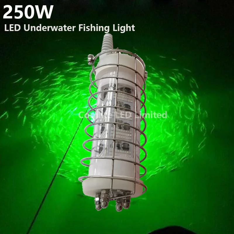 

250W Night Lure Submersible IP68 12V-24V LED Underwater Fishing Light Green