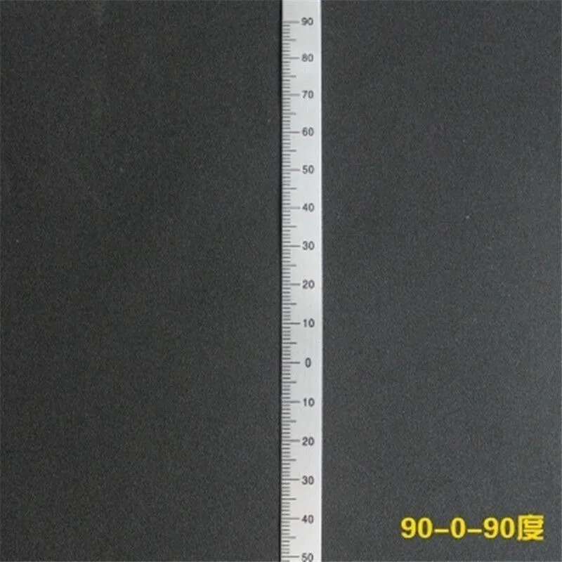 2pc di Fresatura Macchina 90-0-90 Bilancia Righello Attaccare Alluminio Arc Bilancia Angolo di Righello