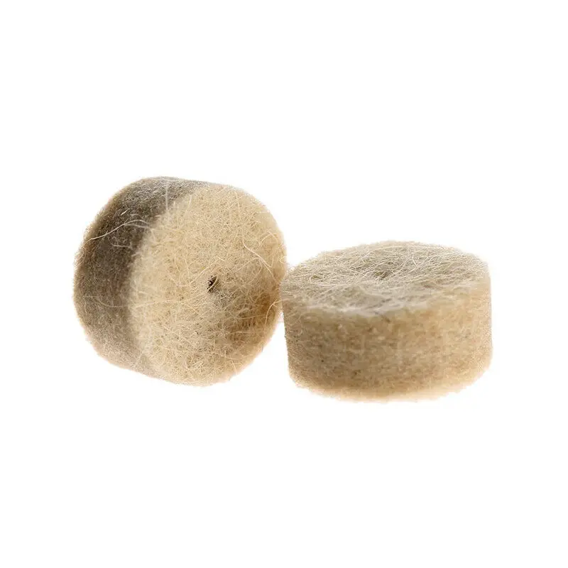 10/25/50/100 pces 13/25mm feltro de lã polimento roda de polimento almofada abrasiva de moedura com 1/8 "haste mandril para dremel ferramenta giratória