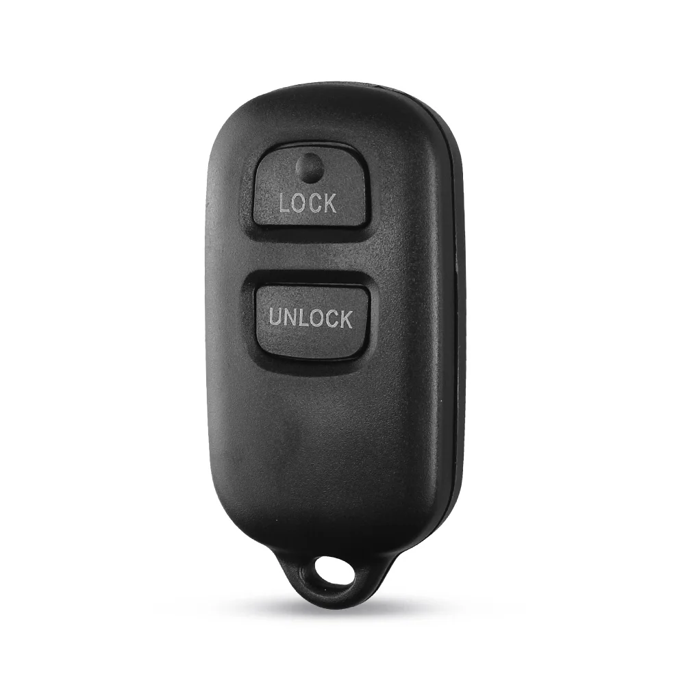 KEYYOU dla Toyota RAV Cruiser 4runner Camry Celica Echo Highlander 2002 -2007 2 + 1 przyciski centralny zamek z obudowa pilota bez kluczyka w celu uzyskania — zdjęcie 2