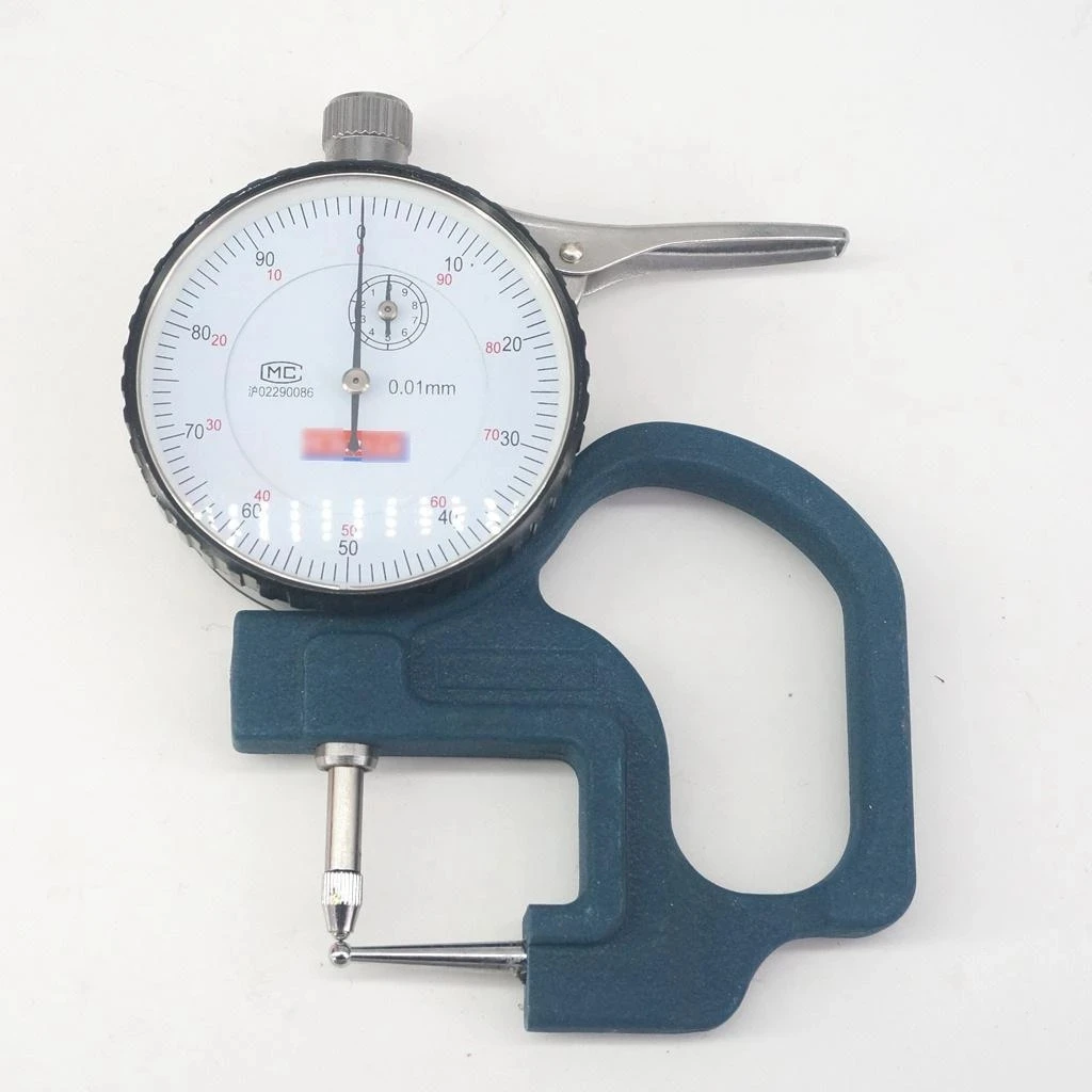 0-10mmx30mmx0.01mm Tube Thickness Gauge pipe dial thickness gauge for pipe Tube Thickness Anvil