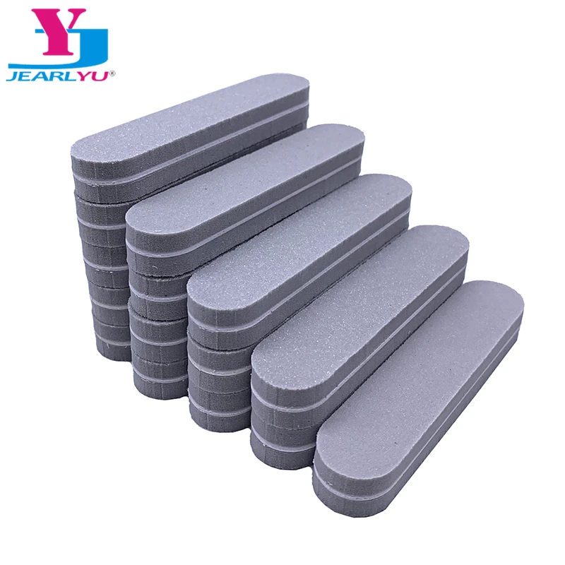 

50 Pcs/Lot Portable Nail Buffer File Grey Sandpaper 100/180 Block Emery Board Tips Cuticle Remover Polishing Files Manicure Set