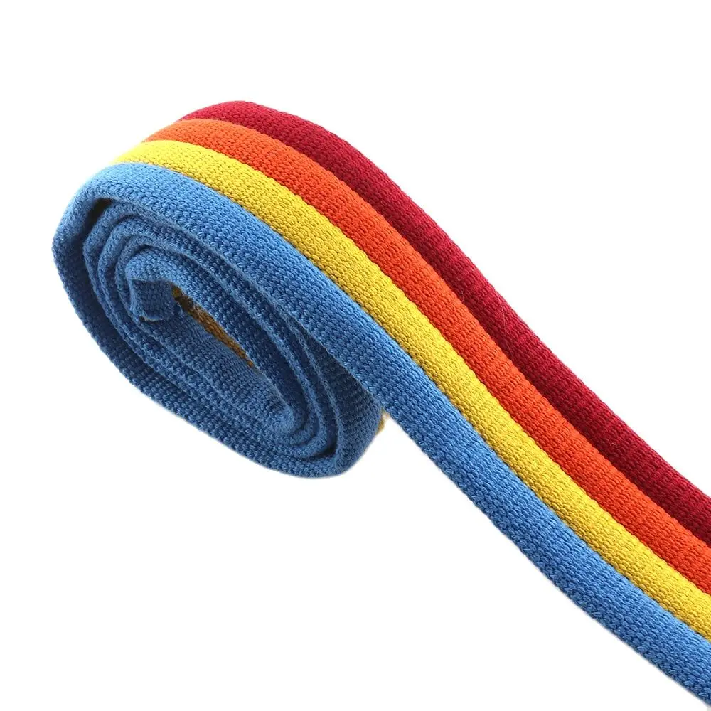 38MM Red Orange Yellow Blue polyester cotton canvas Webbing Belt Strap Garments High Quality Ribbon for DIY Clothes Accessories