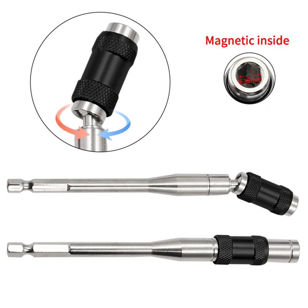1/4 "codolo esagonale punta di conversione a sgancio rapido supporto per asta di prolunga utensili manuali punte per cacciavite guida di azionamento vite punta per trapano 145mm