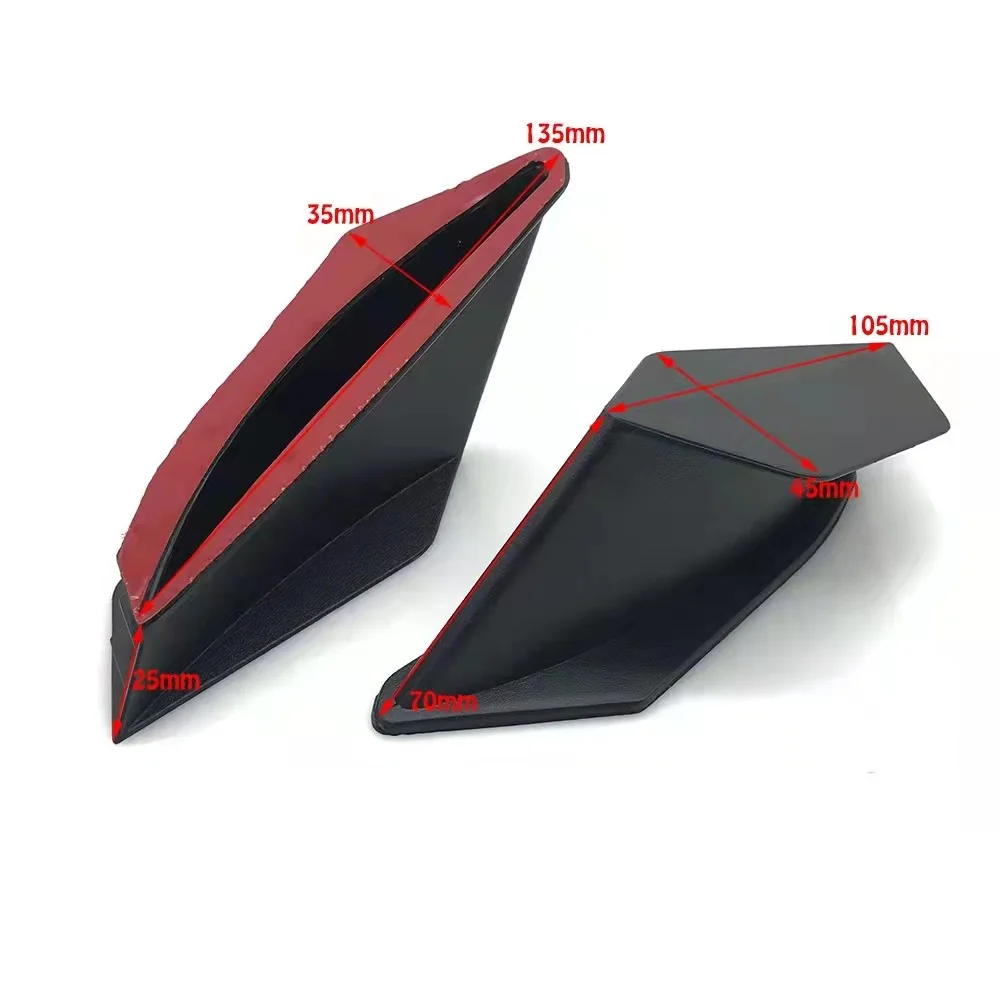 Moto plastica dinamica Winglet corpo aerodinamico antigraffio Wing Winglets Kit universale per Yamaha Honda Benelli Kawasaki