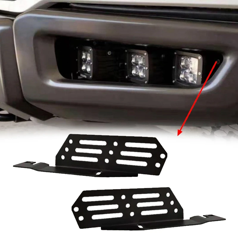 Автомобильные светодиодные рабочие фары, монтажные кронштейны для противотуманных фар для Ford F150 Raptor 2017 2018 2019 2020