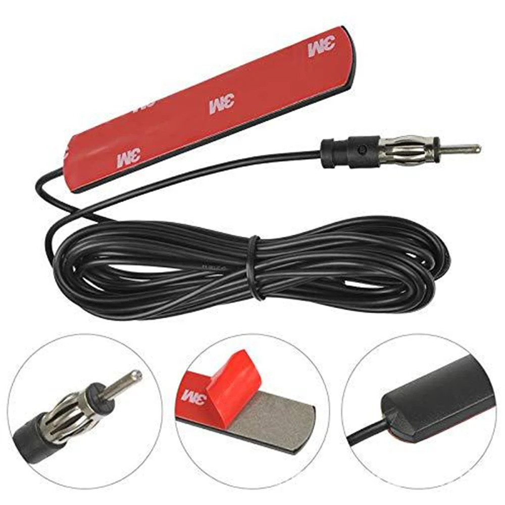 5M Universal FM Antenna High Quality Signal Enhance Device Car Radio Auto Length Signal Amp Amplifier Marine Car Vehicle Boat RV