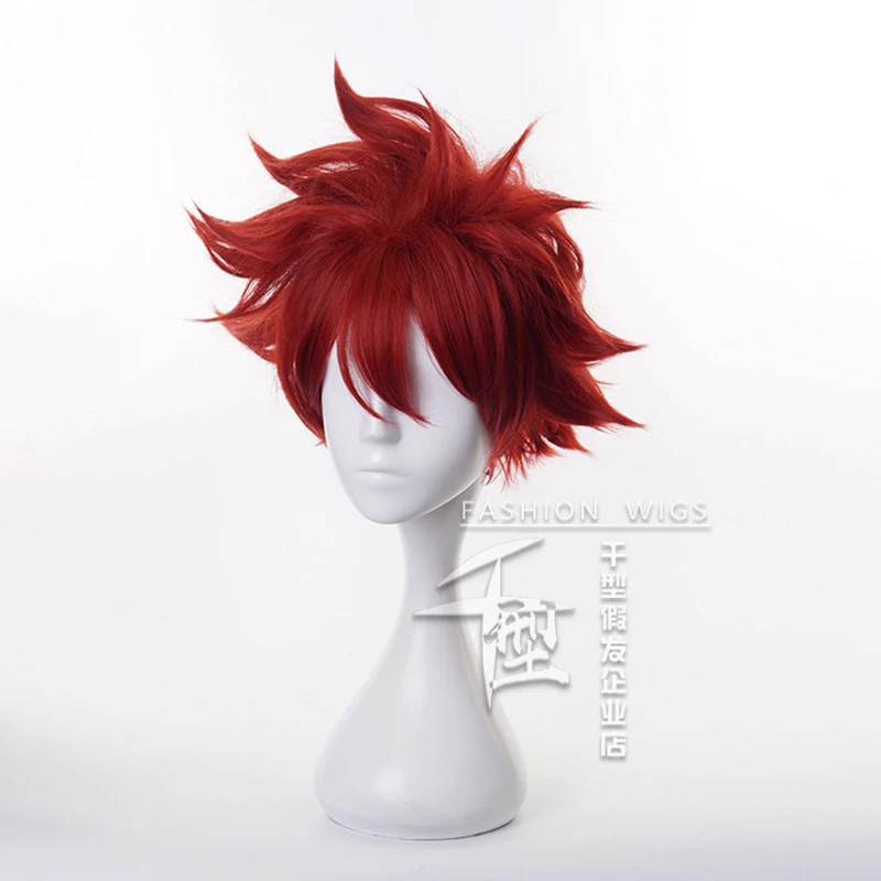 Reki Red Short Wig Cosplay Costume Anime SK8 the Infinity Heat Resistant Synthetic Hair SK8 Men Women Carnival Party Wigs