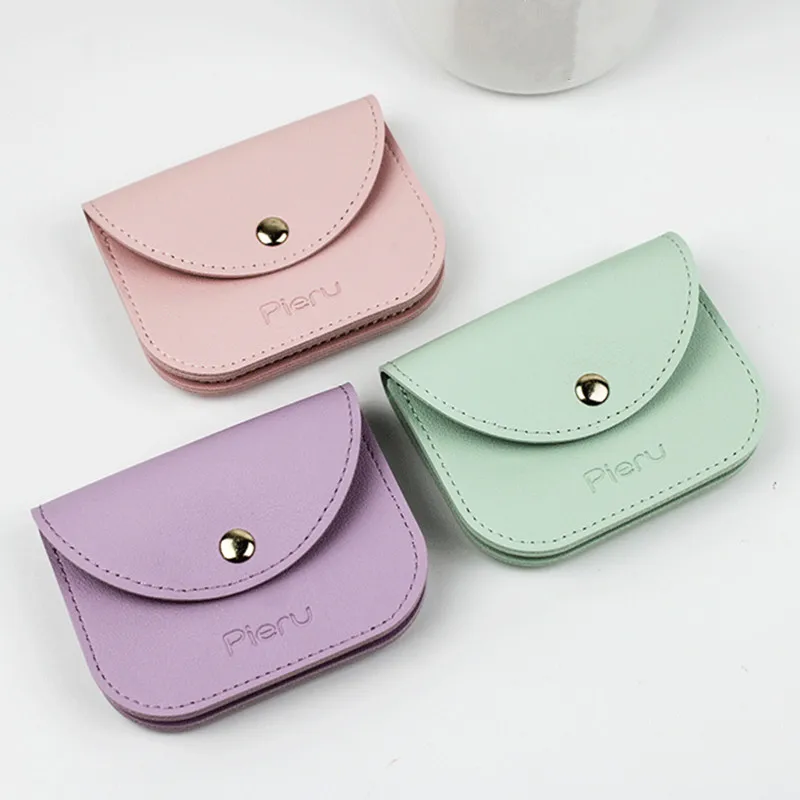 

1PC Short PU Leather Coin Wallet Small Women Purses Simple Fashion Travel Card Holder Passport Cover Clutch Hasp Money Bag Pouch