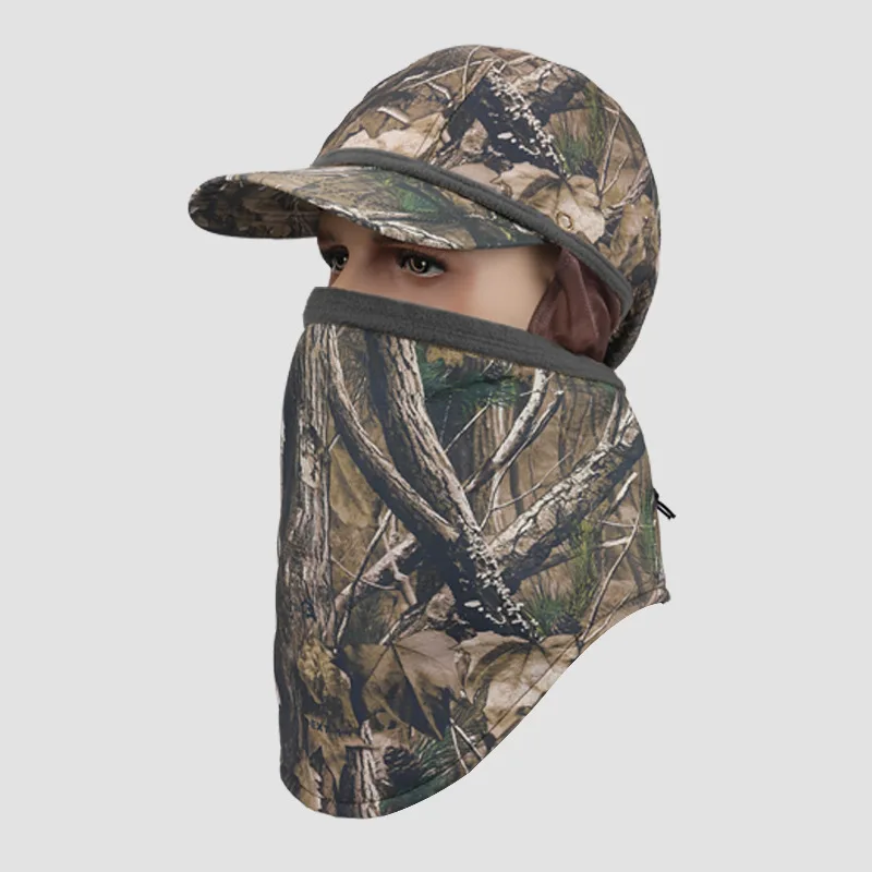 

Winter Fleece Outdoor Sports Unisex Fishing Hats Fast Dry Fabric Breathable Windproof Ear Face Protection Cycling Fishing Caps