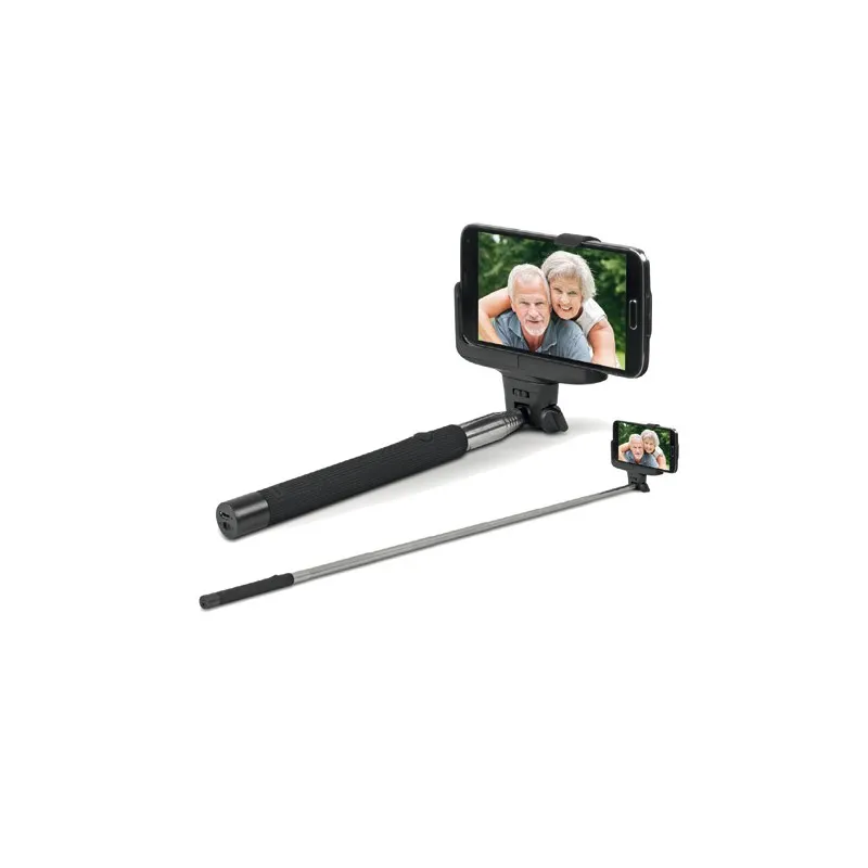 2 Black SELFIE sticks with JOCCA BLUETOOTH. Foldable and extendable SELFIE STICK for the best photos with SMARTPHONE.