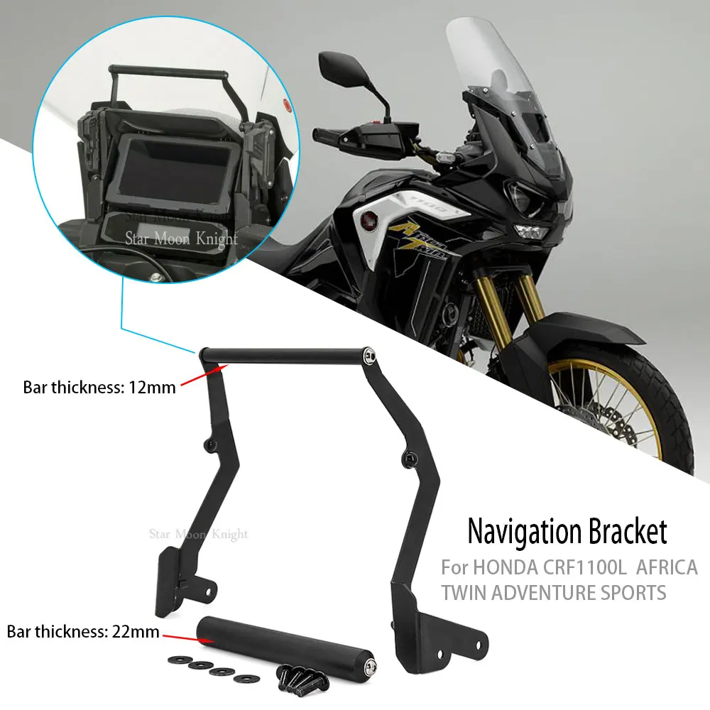 Motorcycle cellphone holder Stand Phone support GPS Navigaton Plate Bracket For HONDA CRF1100L AFRICA TWIN 1100 ADVENTURE SPORTS