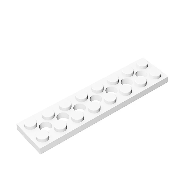 10pcs Compatible MOC Brick Parts 3738 High-tech Plate 2 x 8 With 7 Holes Building Block Particle DIY Kid Puzzle Brain Toy Gift