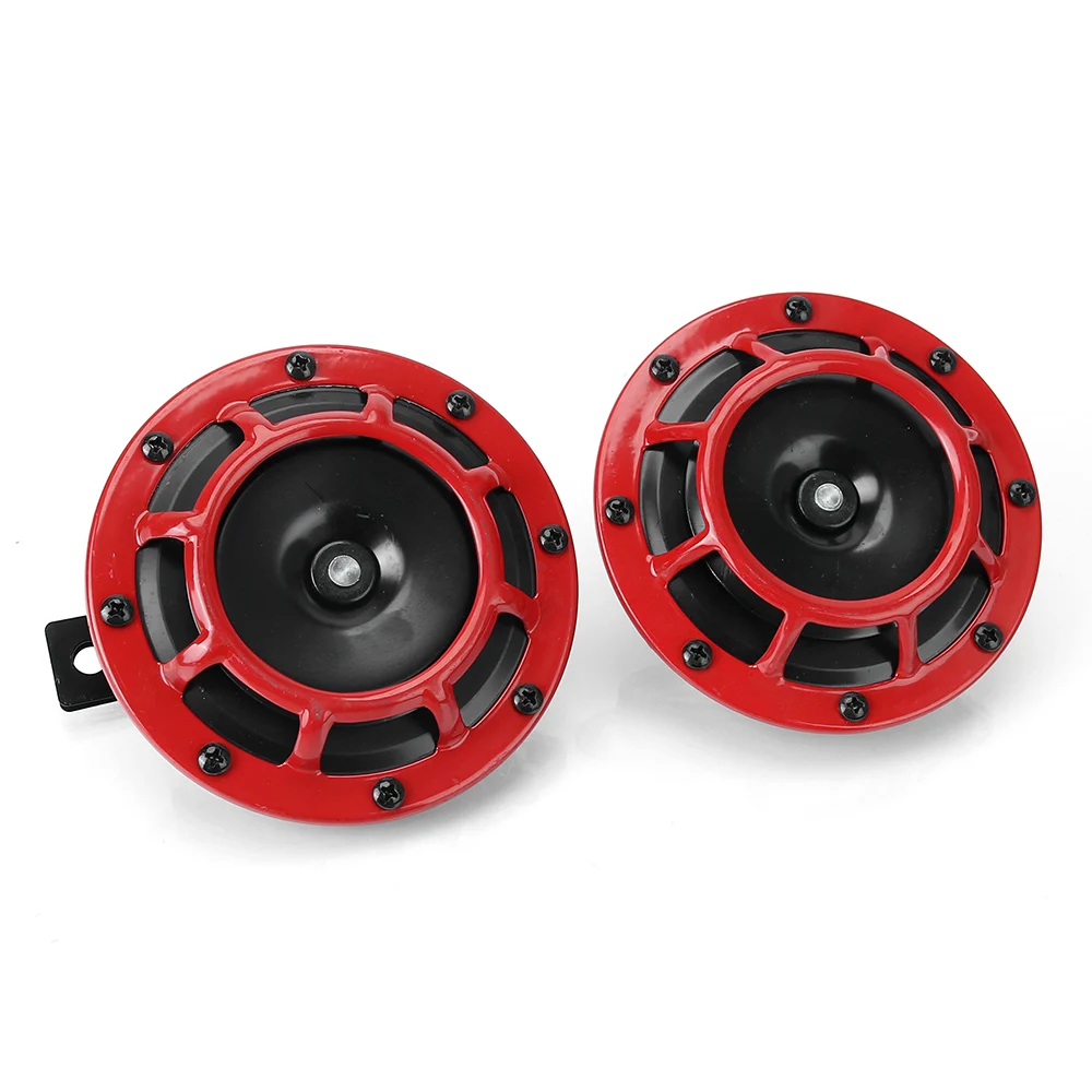 Super Loud Electricity Horn 12V 115DB New Cool Color Scheme Car Horn 1Pair Car Motorcycle Modification Grille Horn Universal
