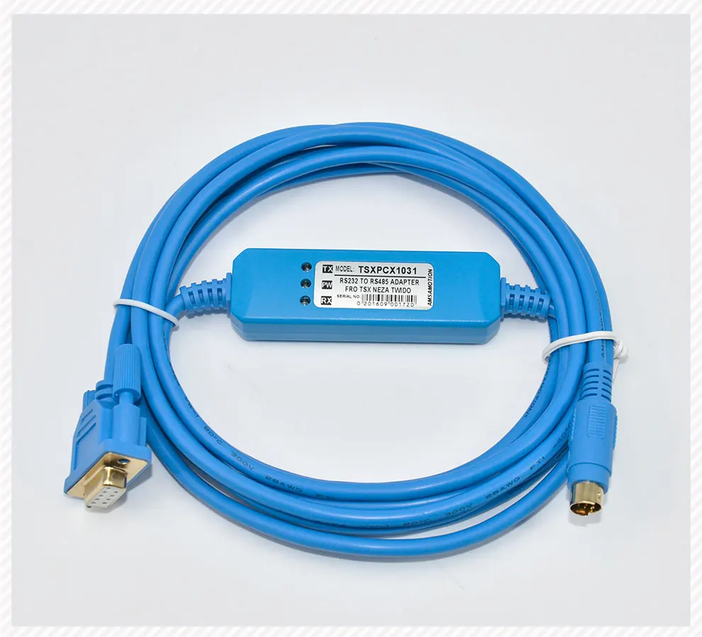 TSXPCX1031 untuk Kabel Pemrograman PLC Seri Twider, TSX08PRGCAB RS232 Jalur Unduh Data Port