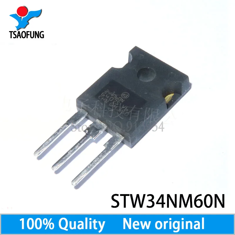 5 шт. STW34NM60 34NM60N STW34NM60N TO-247 600V 29A MOSFET Новый