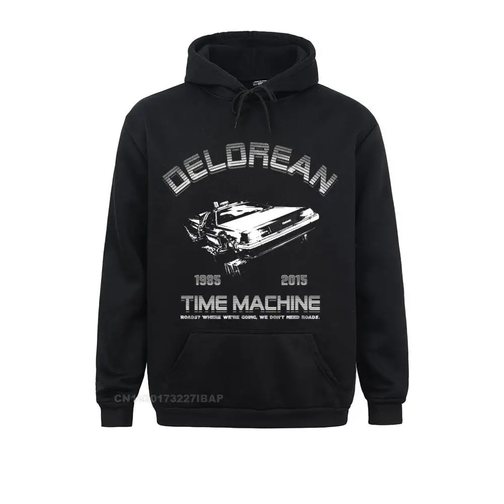 

Back To The Future Delorean In Flight Men Hooded Pullover Novelty Cotton Long Sleeve Jacket Anime Sportswear Clothes