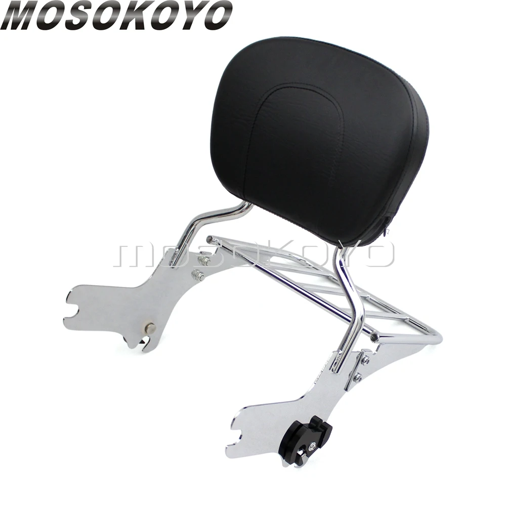 For Harley FLHR FLHX FLHT FLTR Sissy Bar Backrest Luggage Rack Kits Road King Electra Glide Street Glide Road Glide 1997-2008