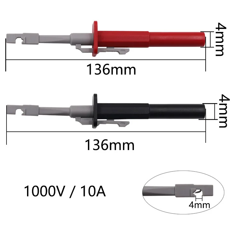 1Pcs สายรัดทดสอบคลิปฉนวนกันความร้อนความเสียหาย,ไม่มีหักสายไฟลวดหนามมาพร้อมกับ4มม.