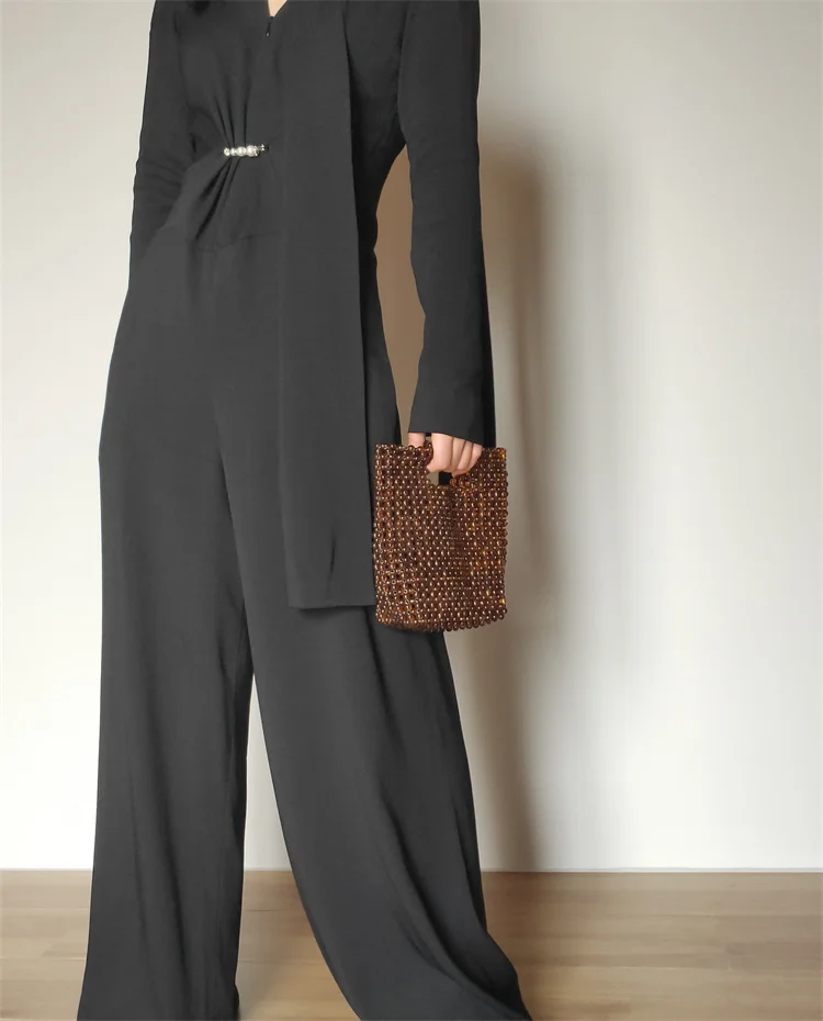 

【Wander Lamar】2020 Vintage Tortoise Shell Color Beads Weaving Women Designer Deaded Bags