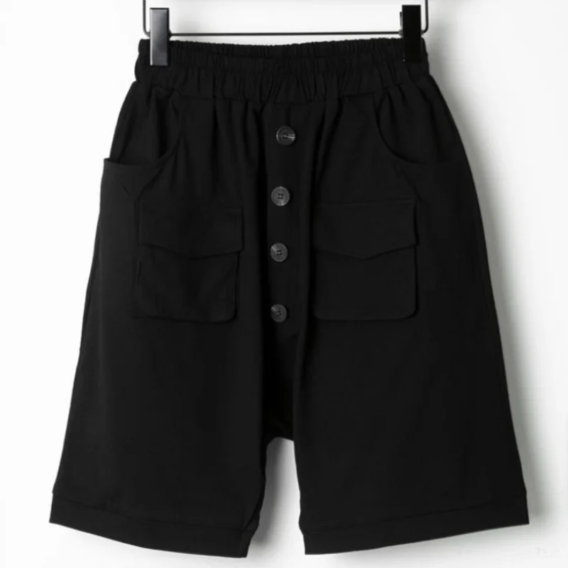 Popular Summer Thin Match Loose Straight Pants For Men's Casuals In Large Size Solid Color