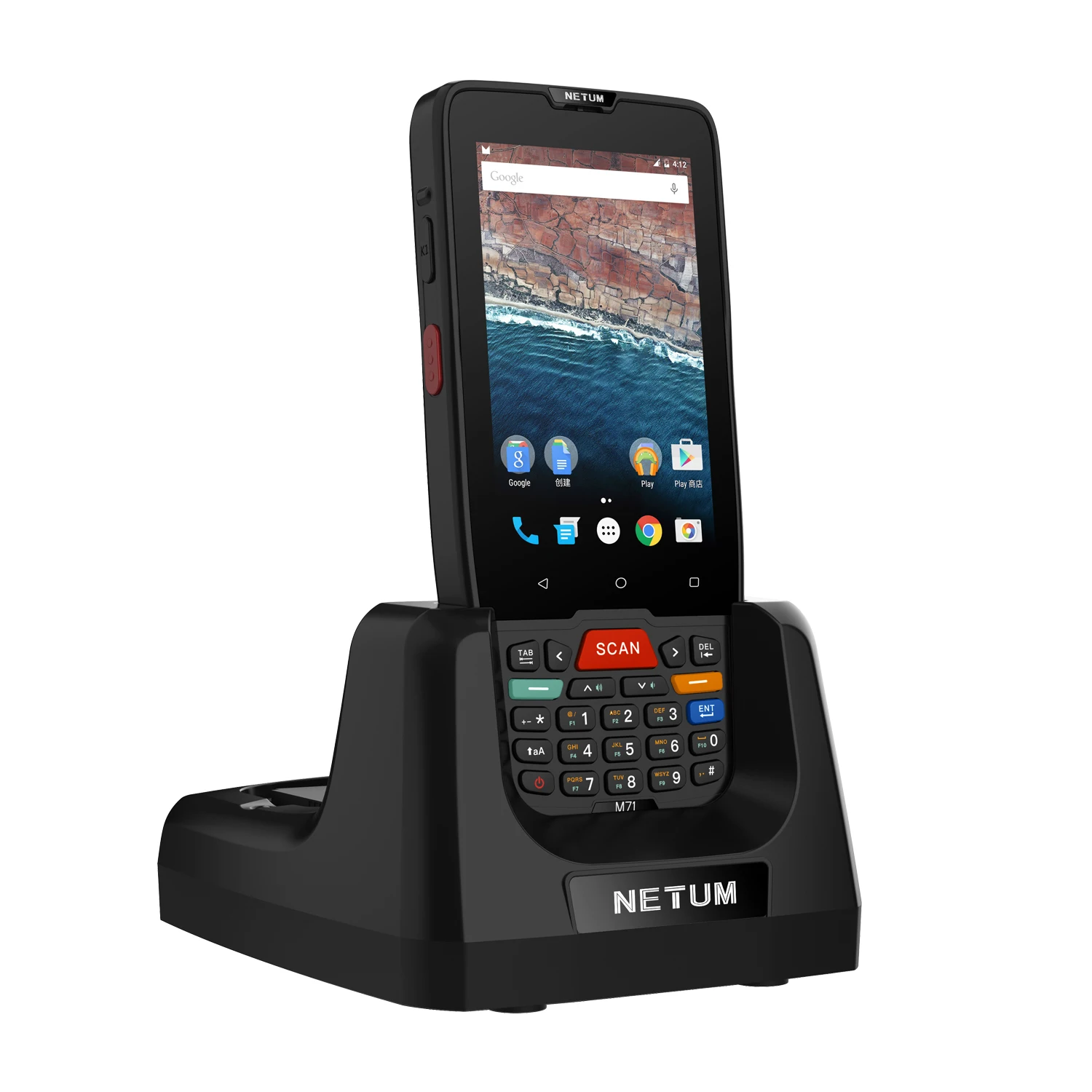 

PDA Android Handheld 1D 2D Barcode Scanner Touch Screen Android Terminal Device with WIFI 4G GPS