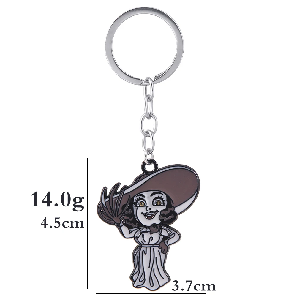 Vintage Six-Winged Unborn Key Pendant Keychain
