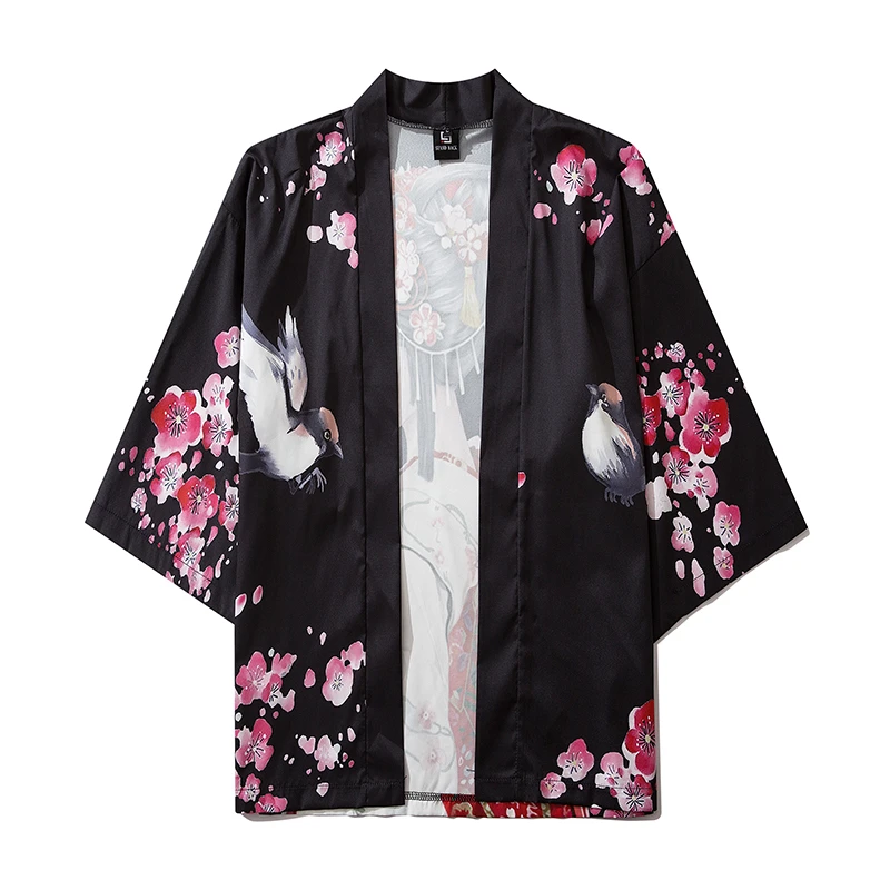 Japanese Robes Anime Long Kimono Cardigan Girl Summer Kawaii Haori Kimonos Streetwear Shirt Women Beach Haori Yukata 3XL 4XL