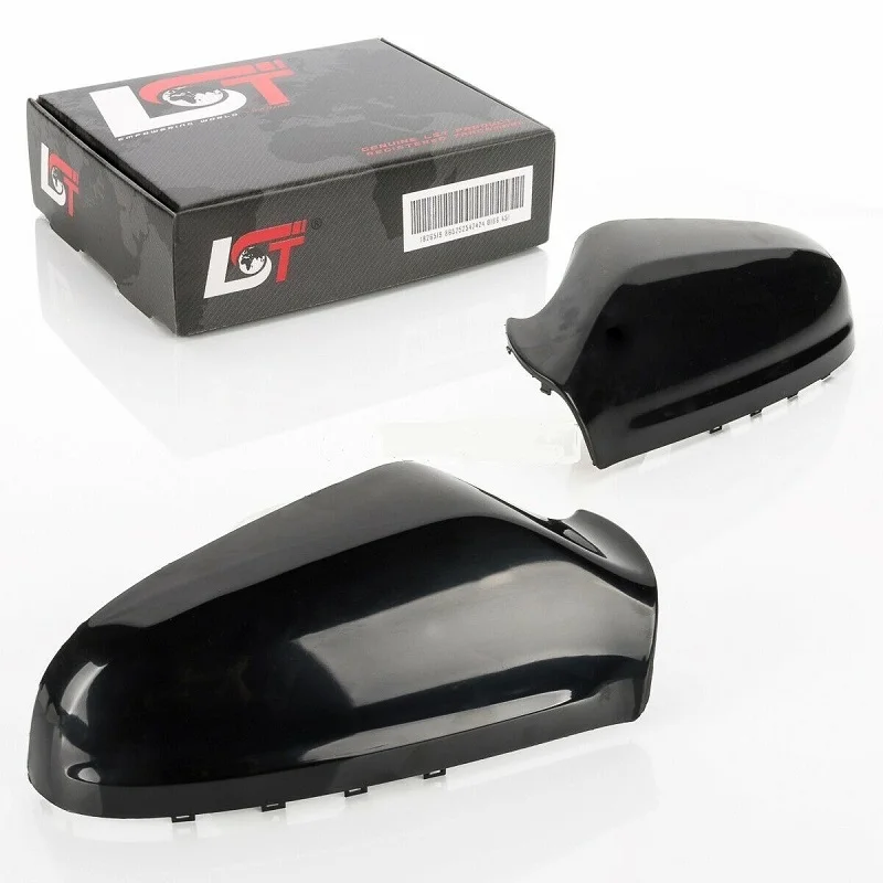 

2Pcs Black Rearview Mirror Cap Wing Side Mirror Cover Housing For Vauxhall Opel Astra H 2004-2009 6428200 Out Part Car Produt