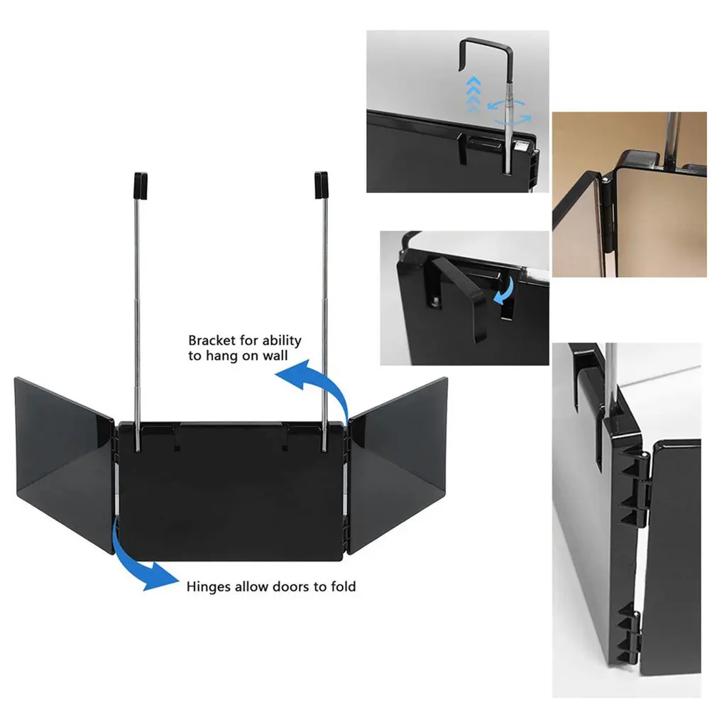 Ba Lần Gương Một Góc Nhìn Rộng 360 Độ Tập Luyện Trang Trí Nhà Gương Tự Cắt Tóc Và Tạo Kiểu Tóc tự Làm Tóc Dụng Cụ