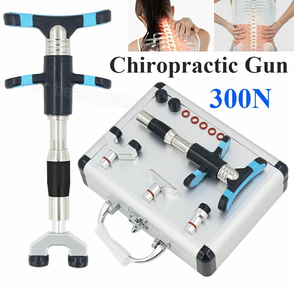 Manual Massage Gun Adjustable Intensity Therapy Chiropractic Adjusting Tool Joint Pain Relief Spine Correction Massager