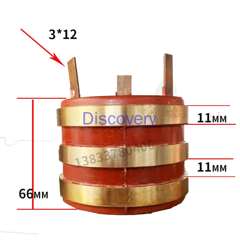 Special Collector Ring Packaging Electromechanical Frying Pan Large Current Electric Slip Ring Conductive Ring Brush Carbon