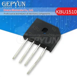 10pcs free shipping KBU1510 1000V 15A Diode bridge rectifier