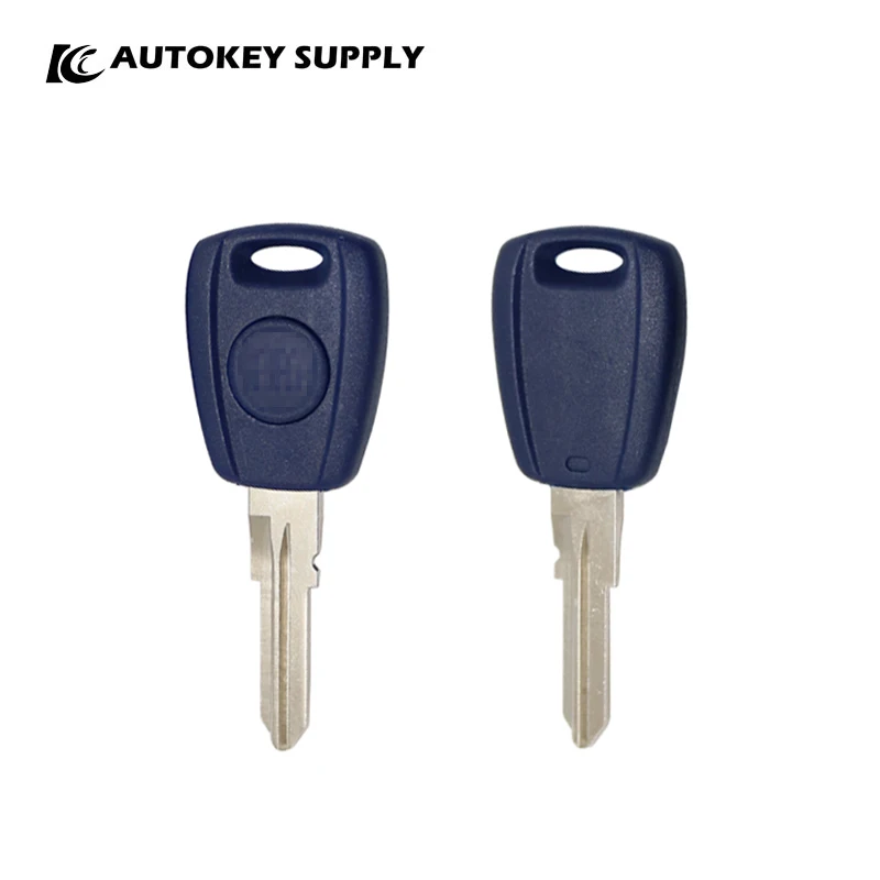 

For Fiat Transponder Key Blue With Logo Autokeysupply AKFTS221