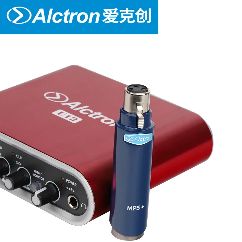 Alctron – amplificateur de microphone dynamique professionnel, MP5 +, gain de 28db, utilisé en studio, sur scène