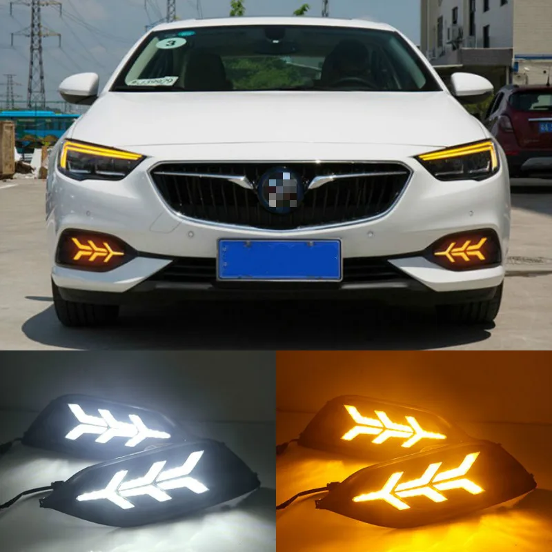 For Buick Regal 2017-2020 Fog lamp ABS 12V DRL LED Daytime Running Lights