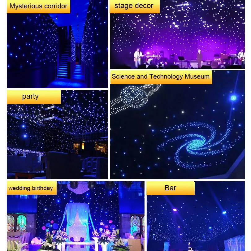 Customization for LED Stage Drape Star Cloth Curtain Backdrop Background for Wedding Event Customize Your Own Fonts and Patterns