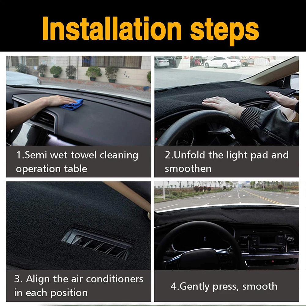 Car Dashboard Center Control Cover Mat Sun Parasol Pad Sunshield Cape Sunshade Cushion for Ford Explorer U625 MK6 2020 2021 2022 view 6
